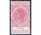 SG290. 1904 5/- Rose-scarlet. Superb fresh mint...