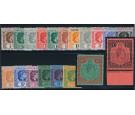 SG95-114b. 1938 Set of 19. Brilliant U/M mint...