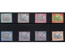 SG15-22b. 1900 Set of 8. Choice brilliant fresh mint...