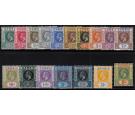 SG86-102. 1912 Set of 17. Brilliant fresh mint...