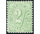 SG D60. 1909 2/- Dull green. Exceptionally fine mint...