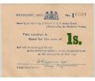 Banknote. 1900. 1/- Note. SUPERB...