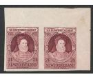 SG248a. 1933 24c Maroon. 'Imperforate Pair'. Top corner mint...