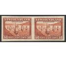 SG228ca. 1938 48c Red-brown 'Imperforate Pair'. Brilliant U/M...