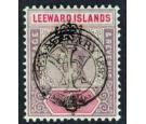 SG10a. 1897 1d Dull mauve and rose. 'Overprint Double'. Superb m