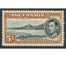 SG46a. 1944 5/- Black and yellow-brown. U/M mint...