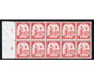 SG J88. 1943 1c Red-orange. Brilliant U/M block of 10...