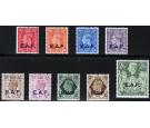 SG S1-S9. 1943 Set of 9. Post Office fresh U/M mint...