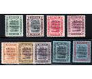 SG51-59. 1922 Set of 9. Superb mint with brilliant colours...