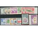 SG179-190. 1953 Set with some varities, U/M mint...