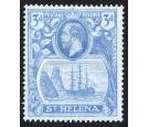 SG101b. 1923 3d Bright blue. 'Torn flag'. Superb fresh mint...