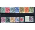 SG108-120. 1913 Set of 13. Superb fresh mint, £1 U/M...