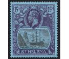 SG113. 1922 15/- Grey and purple/blue. Superb fresh well centred
