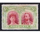 SG160. 1910 5/- Scarlet and pale yellow-green. Superb well centr