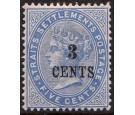 SG82. 1884 3c on 5c Blue. Superb fresh mint...