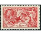 SG451. 1934 5/- Bright rose-red. Lovely fresh mint...