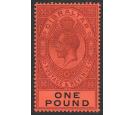 SG85. 1912 £1 Dull purple and black/red. Superb fresh well cent