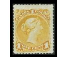 SG56b. 1869 1c Pale orange-yellow. Very fine mint...