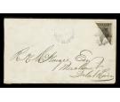 SG41a. 1872 6c Black. 'BISECT'. Small neat cover to Flat River..