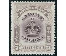 SG127b. 1902 50c Dull purple and lilac. Line through 'B'. Superb