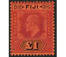 SG124. 1912 Â£1 Purple and black/red. Very fine fresh mint...