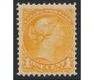 SG91. 1873 1c Orange-yellow. Brilliant fresh mint...