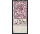 SG108. 1925 £5 Violet and black. Brilliant fresh mint...