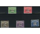 SG TD1-TD5. 1948 Postage Due. Set of 5. U/M mint...