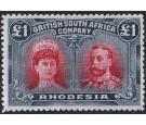 SG166. 1910 £1 Rose-scarlet and bluish black. Superb fresh well