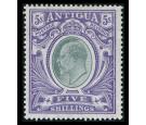 SG40. 1903 5/- Grey-green and violet. Superb fresh mint...