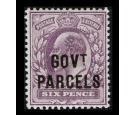 SG O76. 1902 6d Pale dull purple. Superb fresh mint...