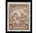 SG252a. 1938 3d Brown. 'Vertical line over horse's head'. U/M mi