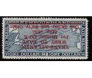 SG221a. 1932 Air $1.50 on $1 Deep blue. "SURCHARGE INVERTED". S