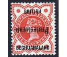 SG54c. 1890 1/2d Vermilion. 'Overprint double and inverted'. Sup