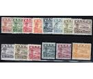 SG26A-39A. 1924 Set of 14. Rough paper. Superb used...