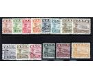 SG26B-39B. 1937 Set of 14. 'Shiny Paper'. Superb used...