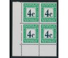 SG D64. 1971 4c Black and pale green. Brilliant U/M block...