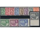 SG93-104. 1938 Set of 12. Brilliant U/M mint...