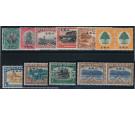 SG58-67. 1927 Set of 10. Superb mint pairs...