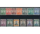 SG40-52. 1937 Set of 13. Brilliant fresh U/M mint...