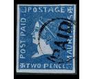 SG40. 1859 2d Deep blue. 'SHERWIN'. Brilliant fine used...