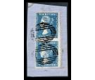 SG43a. 1859 2d Blue. Exceptional used pair on piece...