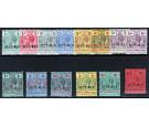 SG22s-38s. 1914 Set of 14. Very fine 'Specimen'...