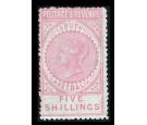 SG196a. 1886 5/- Rose-pink. Very fine fresh mint...