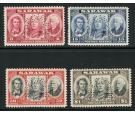 SG146s-149s. 1946 Set of 4. 'SPECIMEN'. U/M mint...