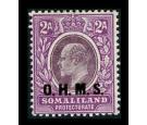 SG O14. 1905 2a Dull and bright purple. Superb fresh mint...