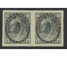 SG150a. 1898 1/2c Black. 'Imperforate Pair'. Brilliant U/M mint.