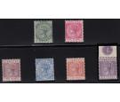 SG8-13. 1886 Set to 6d., superb fresh mint...