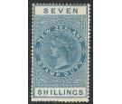 SG F117. 1913 7s. Pale blue. Superb fresh mint...