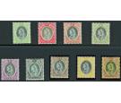 SG1-9. 1901 Set of 9. Choice superb mint...